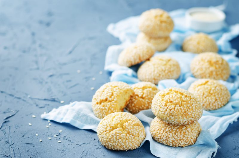 Close Up of Sesame Cookies | Vitacost Blog