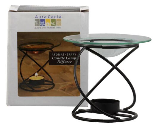 Aura Cacia Spiral Candle Lamp Black | Vitacost.com/blog