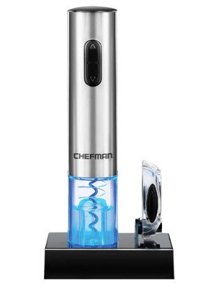 Chefman Stainless Steel Electric Wine Opener | Vitacost.com/blog