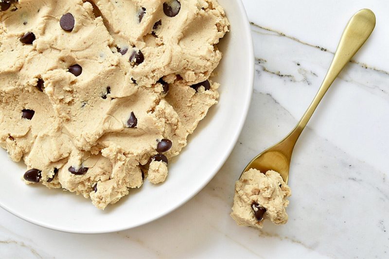 Bowl of Cookie Dough With Spoonful of Dough on the Side | Vitacost Blog