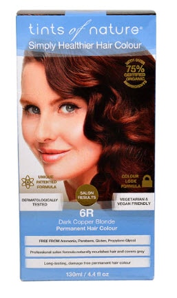 Tints of Nature Permanent Hair Colour Dark Copper Blonde 6R | Vitacost.com/blog