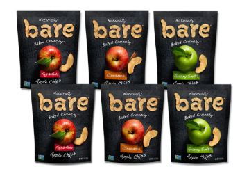 Bare Baked Crunchy Apple Chips Snack Packs
