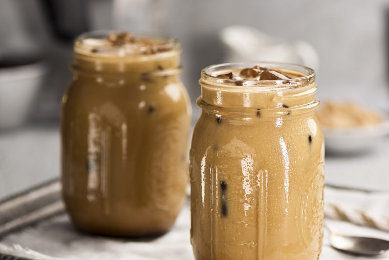 Mason Jars Filled With Iced Cold Brew Coffee Smoothie | Vitacost Blog