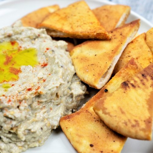Homemade Baba Ganoush with Toasted Pita Chips | Vitacost.com/Blog