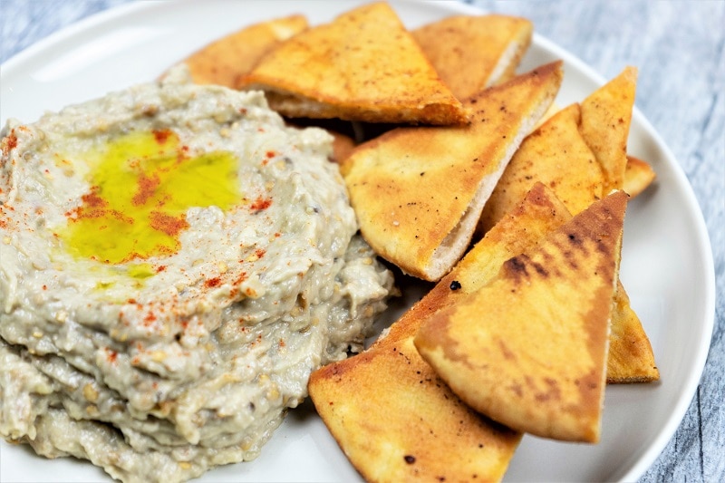 Homemade Baba Ganoush with Toasted Pita Chips | Vitacost.com/Blog