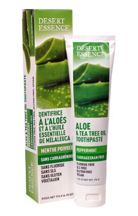Desert Essence Aloe & Tea Tree Oil Toothpaste Desert Essence Aloe & Tea Tree Oil Toothpaste | Vitacost.com/blog