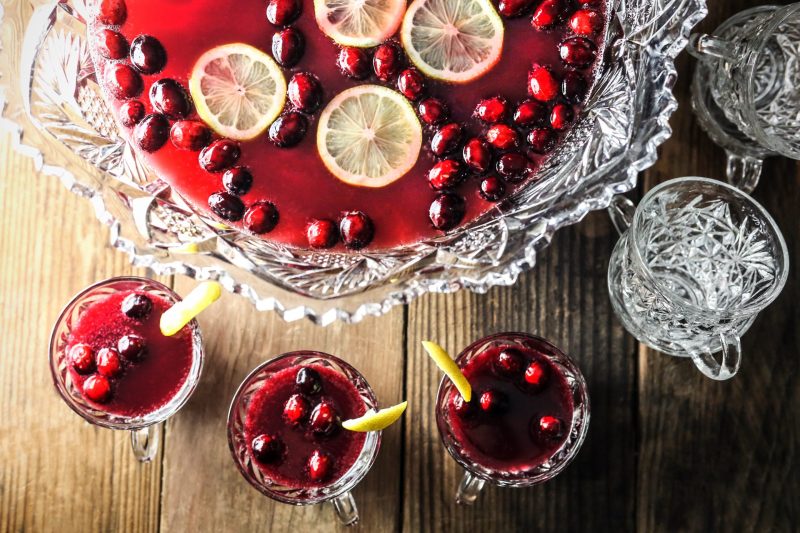 Sparkling Cranberry Apple Cider Punch