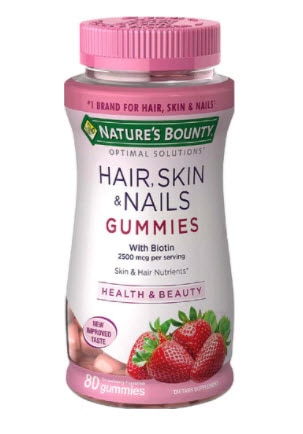 Nature's Bounty Optimal Solutions® Hair Skin & Nails Strawberry | Vitacost.com/blog