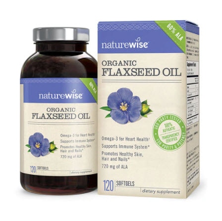 Naturewise Organic Flaxseed Oil | Vitacost.com/blog