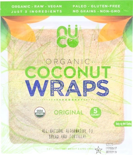 Nuco Organic Coconut Wraps | Vitacost.com/Blog
