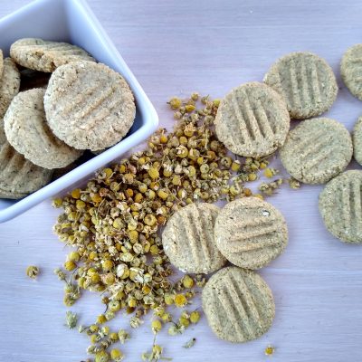 Top View Dog Biscuits Spread Out of Bowl onto Table | Vitacost Blog