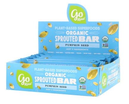 Go Raw Organic & Gluten-Free Sprouted Pumpkin Seed Bar | Vitacost.com/blog