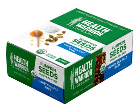 Health Warrior Pumpkin Seeds Honey Sea Salt Bars | Vitacost.com/blog