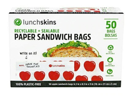 Lunchskins Recyclable + Sealable Paper Sandwich Bags | Vitacost.com/blog