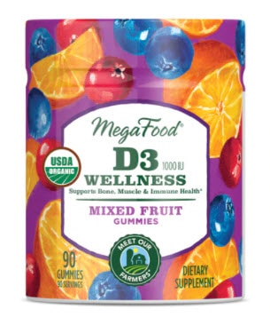 MegaFood D3 Wellness Gummies Mixed Fruit MegaFood D3 Wellness Gummies Mixed Fruit | Vitacost.com/blog