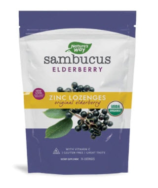 Nature's Way Sambucus Zinc Lozenges Original Elderberry | Vitacost.com/blog