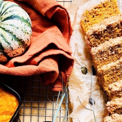 Homemade Pumpkin-Ginger Coffee Cake with Cinnamon Streusel | Vitacost.com/Blog