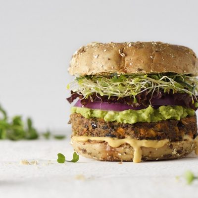 Vegan Black Bean Walnut Burger | Vitacost.com/Blog