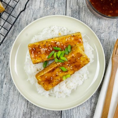 Vegan Teriyaki-Glazed Tofu with White Rice | Vitacost.com/Blog
