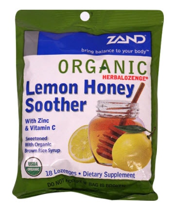 Zand Organic HerbaLozenge® Lemon Honey Soother | Vitacost.com/blog