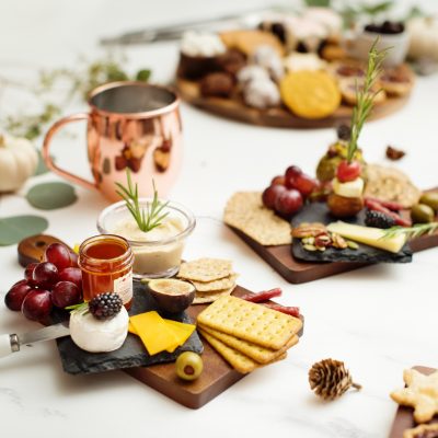 Multiple Small Charcuterie Boards with Crackers, Fruits, Dips & More | Vitacost Blog