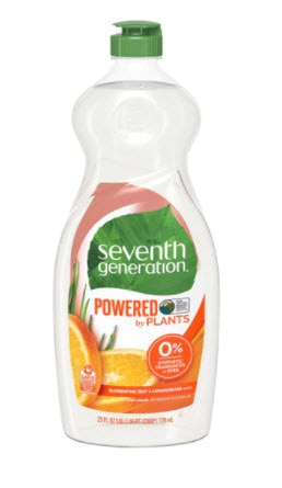 Seventh Generation Powered by Plants Dish Liquid | Vitacost.com/blog