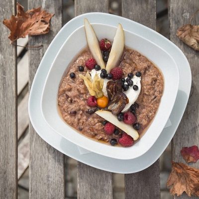Porridge Made from Buckwheat Groats Topped with Fruit | Vitacost.com/Blog