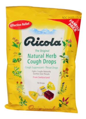 Ricola Natural Herb Cough Drops Original | Vitacost.com/blog