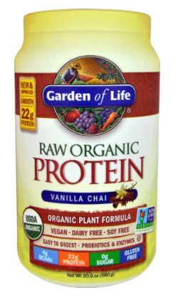 Garden of Life RAW Organic Protein Plant Formula Vanilla Chai | Vitacost.com/blog