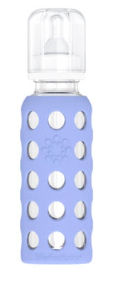 Lifefactory Glass Baby Bottle with Silicone Sleeve - Blueberry | Vitacost.com/blog