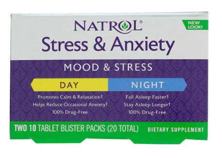 Natrol Stress Anxiety Day and Nite Formula Natrol Stress Anxiety Day and Nite Formula | Vitacost.com/blog
