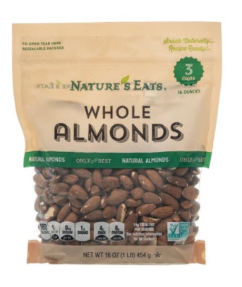 Nature's Eats Whole Almonds | Vitacost.com/blog