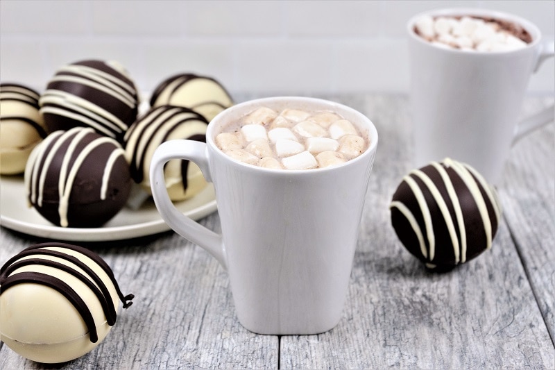 Homemade Marshmallow-Filled Hot Chocolate Bomb Melted in Mug | Vitacost.com/Blog