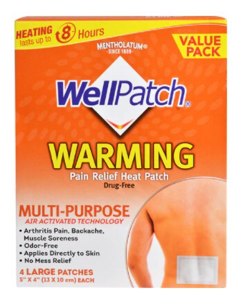WellPatch Warming Pain Relief Patch | Vitacost.com/blog