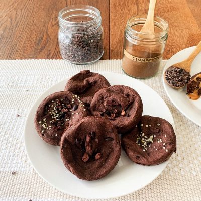 Vegan Chocolate Plantain Muffins with Cacao Nibs & Hemp Seeds | Vitacost.com/Blog