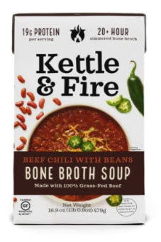 Kettle & Fire Beef Chili with Beans Bone Broth Soup | Vitacost.com/blog