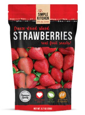 Simple Kitchen Freeze-Dried Sliced Strawberries | Vitacost.com/blog