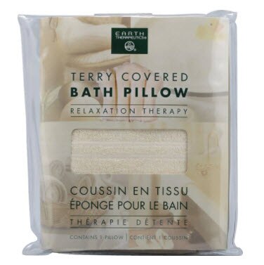 Earth Therapeutics Terry Covered Bath Pillow Natural | Vitacost.com/blog