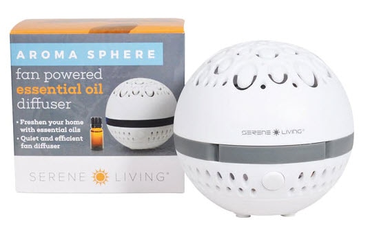 GreenAir Aroma Sphere Fan Powered Essential Oil Diffuser White | Vitacost.com/blog