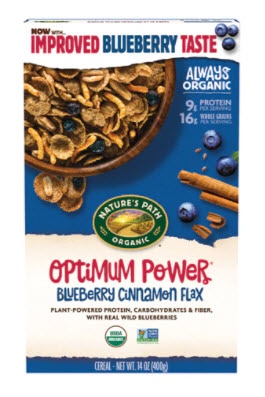 Nature's Path Organic Optimum Power® Cereal Blueberry Cinnamon | Vitacost.com/blog