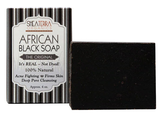 Shea Terra Organics African Black Soap Bath Bar | Vitacost.com/blog