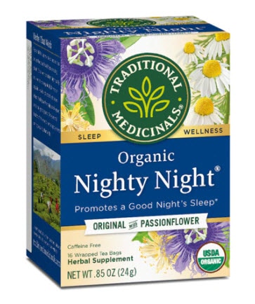 Traditional Medicinals Organic Nighty Night® Herbal Tea | Vitacost.com/blog
