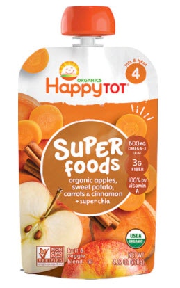 Happy Baby HappyTot Superfoods Stage 4 Organic Toddler Food | Vitacost.com/blog