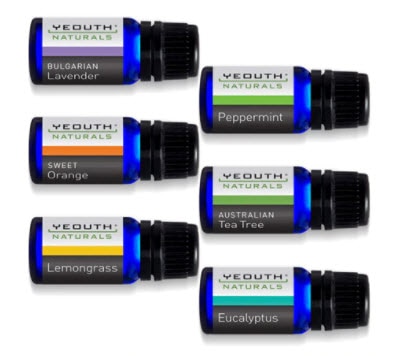 Yeouth Pure Essential Oil Starter Aromatherapy Set of 6 | Vitacost.com/blog