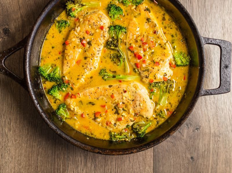 Skillet Coconut Lime Chicken & Broccoli in Skillet | Vitacost.com/blog