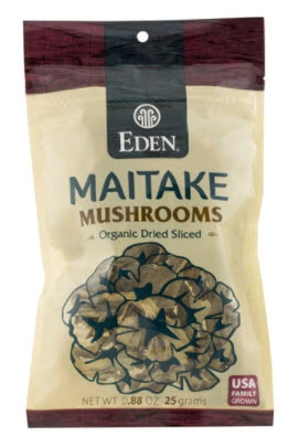 Eden Foods Organic Dried Sliced Mushrooms Maitake | Vitacost.com/blog