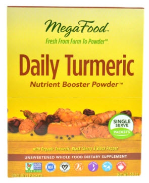 MegaFood Daily Turmeric Single Serve Nutrient Booster | Vitacost.com/blog