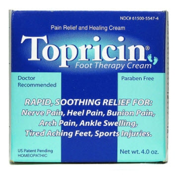 Topricin Foot Therapy Cream | Vitacost.com/blog
