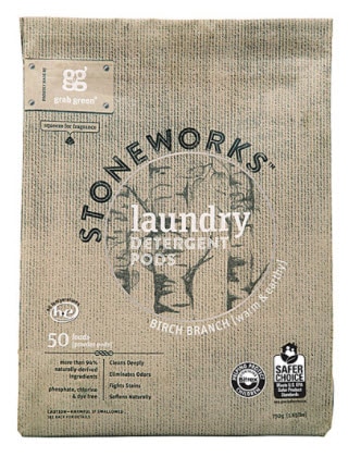 GrabGreen Stoneworks Laundry Detergent Pods Birch Branch | Vitacost.com/blog