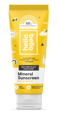 Hello Bello Sunscreen Mineral Lotion SPF 55+ | Vitacost.com/blog
